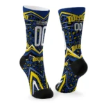 Toledo Rockets Socks Custom Leopard Print Blue Black Best Selling