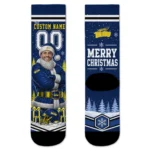 Toledo Rockets Socks Custom Snowy Scene Blue White Best Selling