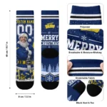 Toledo Rockets Socks Custom Snowy Scene Blue White Best Selling