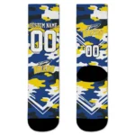 Toledo Rockets Socks Custom Woodland Camo Blue Best Selling
