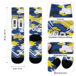 Toledo Rockets Socks Custom Woodland Camo Blue Best Selling