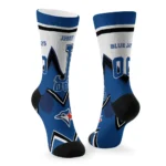 Toronto Blue Jays Socks Customized Arrow Blocks Blue Best Selling