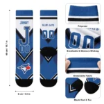 Toronto Blue Jays Socks Customized Arrow Blocks Blue Best Selling