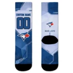 Toronto Blue Jays Socks Personalized Geometric Tech Blue Best Selling