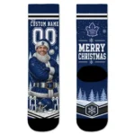 Toronto Maple Leafs Socks Customized Snowy Scene Blue White Best Selling