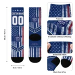 Toronto Maple Leafs Socks Customized Star Stripes Blue White Best Selling