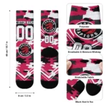 Toronto Raptors Socks Custom Woodland Camo Red Best Selling