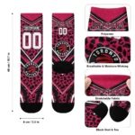 Toronto Raptors Socks Personalized Leopard Print Red Black Best Selling