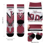 Troy Trojans Socks Personalized Arrow Blocks Red Best Selling