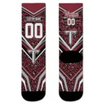 Troy Trojans Socks Personalized Leopard Print Red Black Best Selling