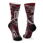 Troy Trojans Socks Personalized Leopard Print Red Black Best Selling