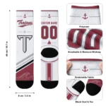 Troy Trojans Socks Personalized Nautical Icons Red White Best Selling