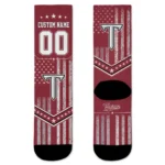 Troy Trojans Socks Personalized Star Stripes Red White Best Selling