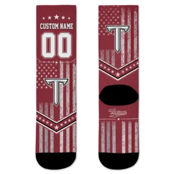 Troy Trojans Socks Personalized Star Stripes Red White Best Selling