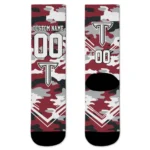 Troy Trojans Socks Personalized Woodland Camo Red Best Selling