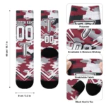 Troy Trojans Socks Personalized Woodland Camo Red Best Selling