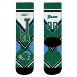 Tulane Green Wave Socks Customized Arrow Blocks Green Best Selling