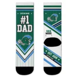 Tulane Green Wave Socks Customized Pinstripe Chevron Green White Best Selling