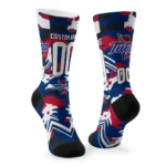 Tulsa Golden Hurricane Socks Custom Woodland Camo Blue Best Selling