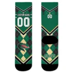Uab Blazers Socks Personalized Argyle Pattern Green Best Selling