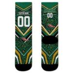 Uab Blazers Socks Personalized Leopard Print Green Black Best Selling