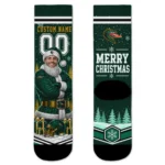 Uab Blazers Socks Personalized Snowy Scene Green White Best Selling