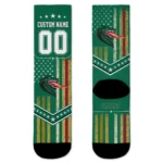 Uab Blazers Socks Personalized Star Stripes Green White Best Selling