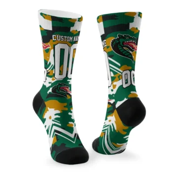Uab Blazers Socks Personalized Woodland Camo Green Fashion Forward