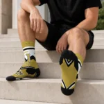 Ucf Knights Socks Custom Arrow Blocks Gold Best Selling