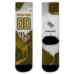 Ucf Knights Socks Custom Geometric Tech Gold Best Selling