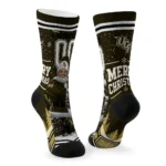 Ucf Knights Socks Custom Snowy Scene Gold White Best Selling