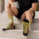 Ucf Knights Socks Custom Star Stripes Gold White Best Selling