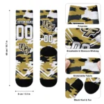 Ucf Knights Socks Custom Woodland Camo Gold Best Selling