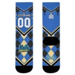 Ucla Bruins Socks Customized Argyle Pattern Blue Best Selling