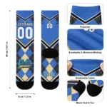 Ucla Bruins Socks Customized Argyle Pattern Blue Best Selling