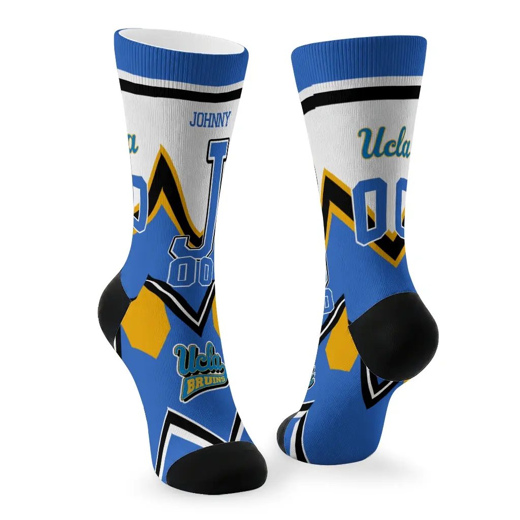 Ucla Bruins Socks Customized Arrow Blocks Blue Fashion Forward Ucla Bruins Socks Customized Arrow Blocks Blue Fashion Forward