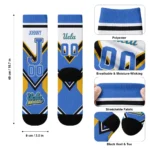 Ucla Bruins Socks Customized Arrow Blocks Blue Best Selling