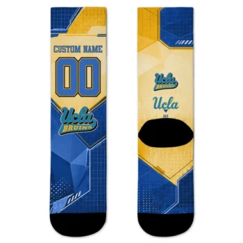 Ucla Bruins Socks Customized Geometric Tech Blue Best Selling
