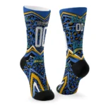 Ucla Bruins Socks Customized Leopard Print Blue Black Best Selling