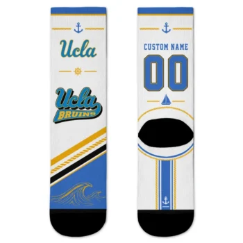 Ucla Bruins Socks Customized Nautical Icons Blue White Best Selling