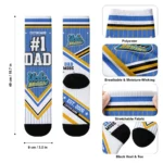 Ucla Bruins Socks Customized Pinstripe Chevron Blue White Best Selling