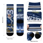 Ucla Bruins Socks Customized Snowy Scene Blue White Best Selling