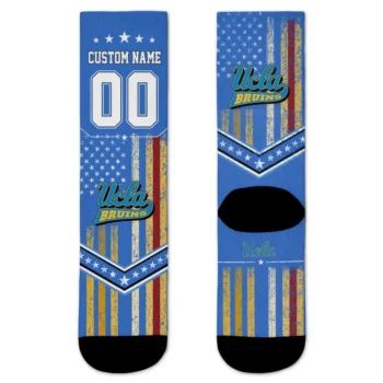 Ucla Bruins Socks Customized Star Stripes Blue White Best Selling
