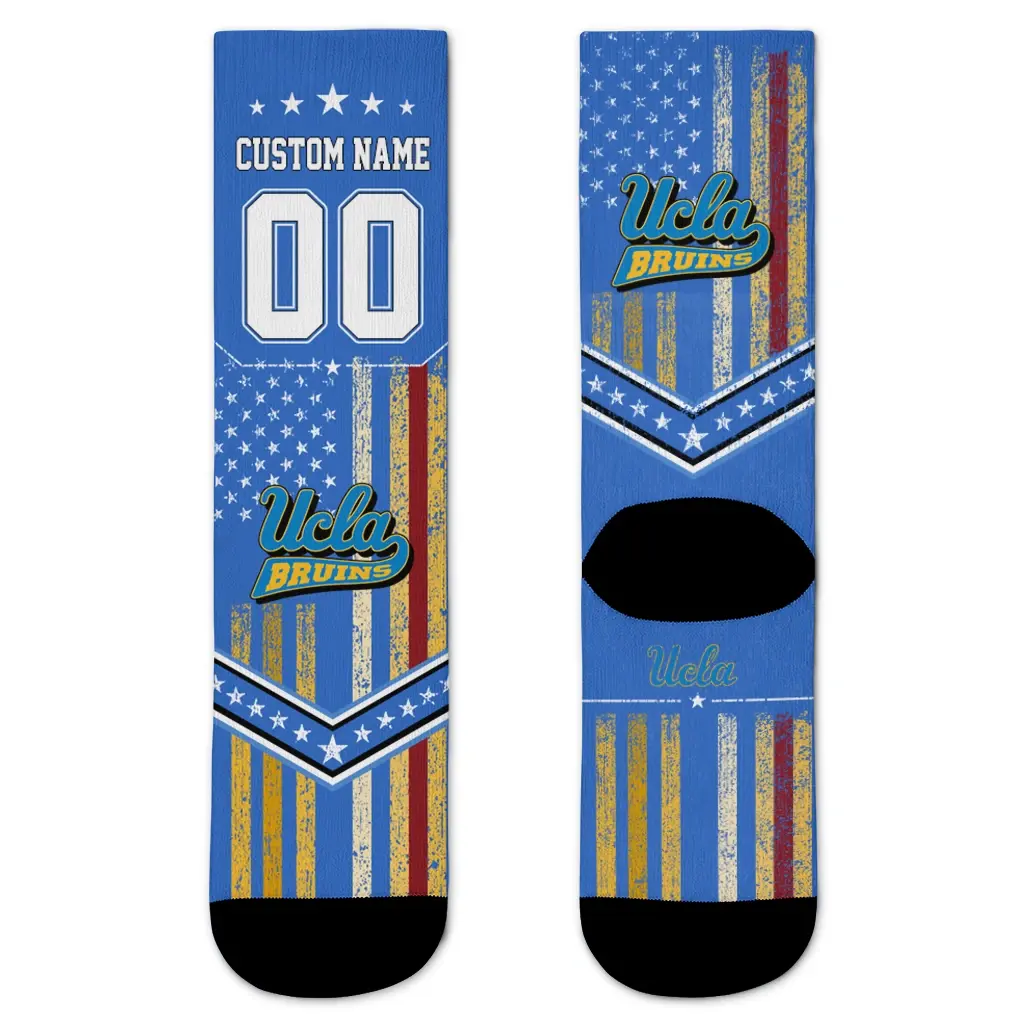 Ucla Bruins Socks Customized Star Stripes Blue White Best Selling Ucla Bruins Socks Customized Star Stripes Blue White Best Selling
