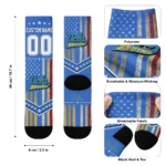 Ucla Bruins Socks Customized Star Stripes Blue White Best Selling
