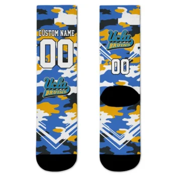 Ucla Bruins Socks Customized Woodland Camo Blue Best Selling