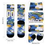 Ucla Bruins Socks Customized Woodland Camo Blue Best Selling