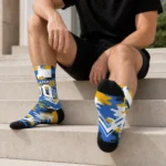 Ucla Bruins Socks Customized Woodland Camo Blue Best Selling