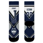 Uconn Huskies Socks Custom Arrow Blocks Blue Best Selling