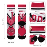 Unlv Rebels Socks Personalized Arrow Blocks Red Best Selling